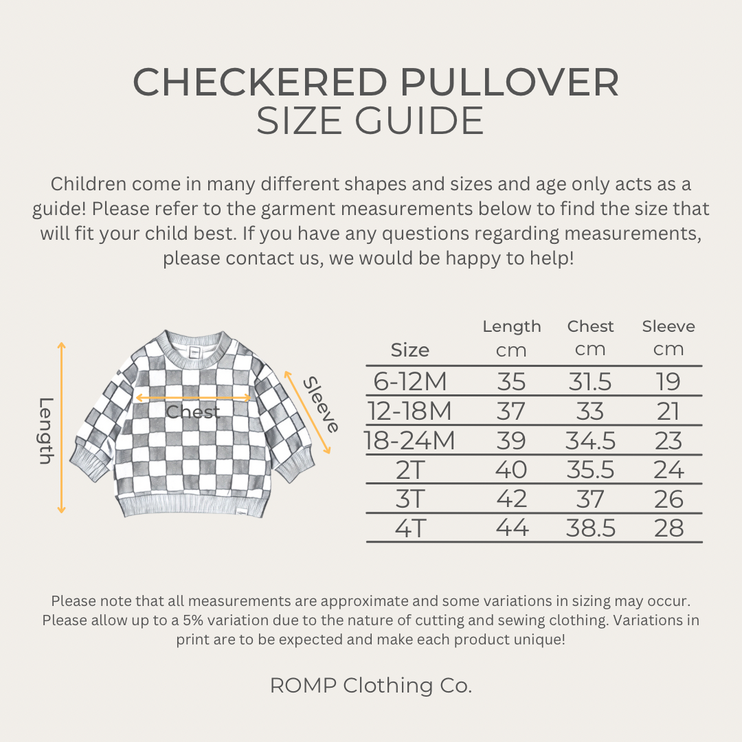Checkered Pullover - Khaki