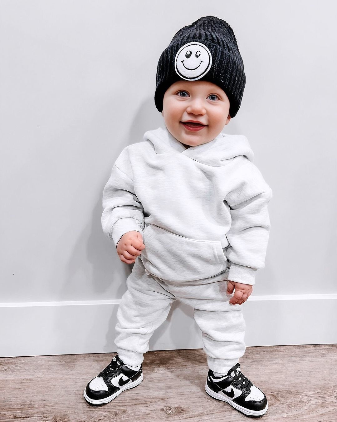 Hoodie Sweat Set - Frost