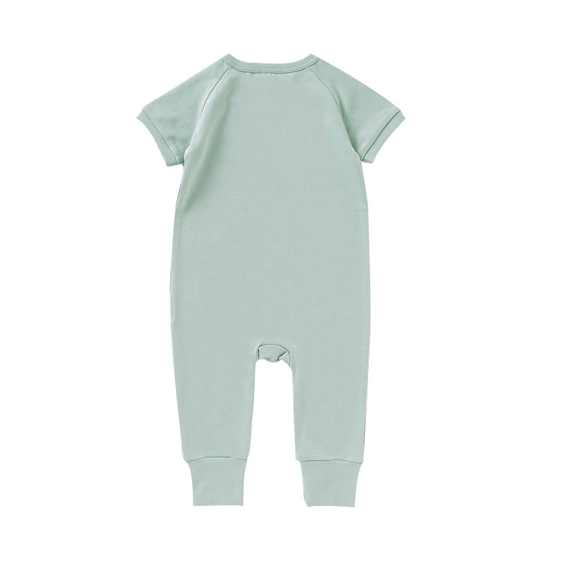 Button Romper - Mist