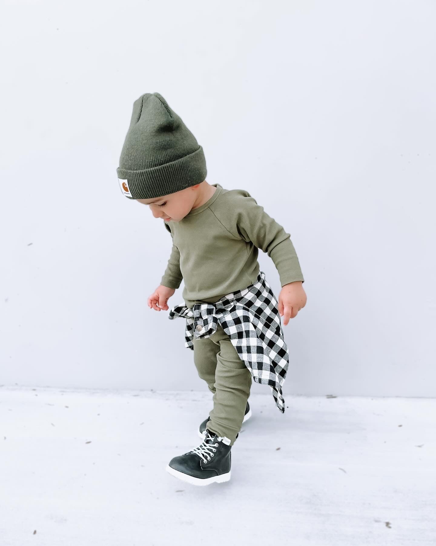 Ribbed Lounge Set - Juniper