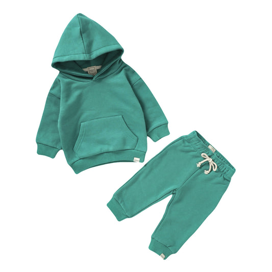 Hoodie Sweat Set - Pine