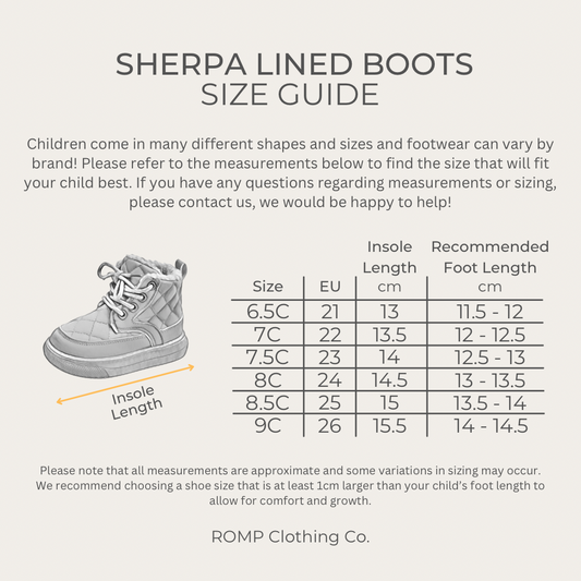 Sherpa Lined Boots - Beige