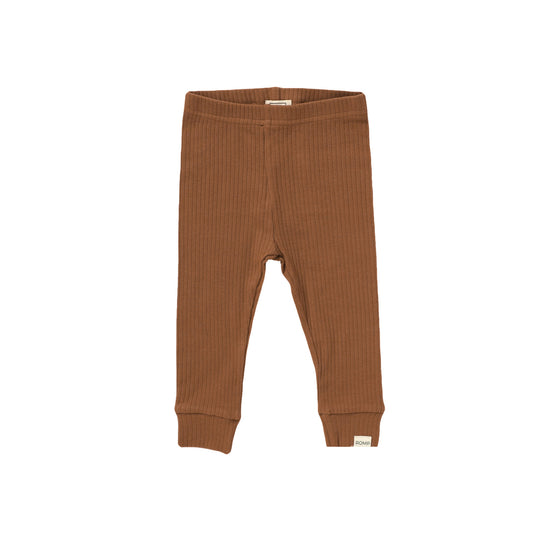 Ribbed Leggings - Umber