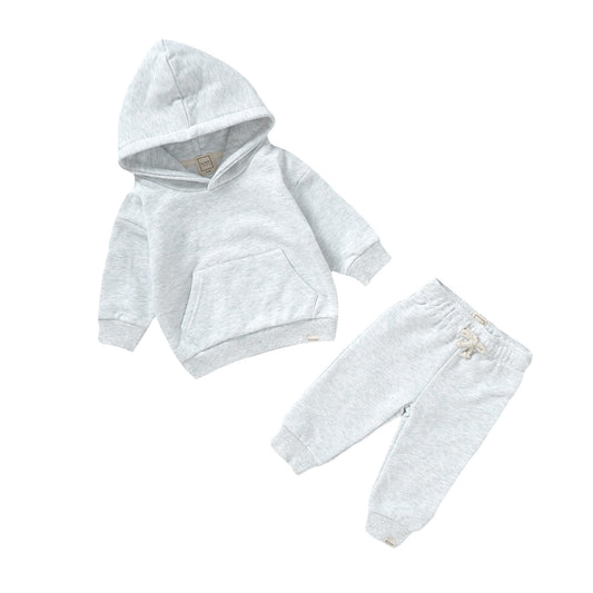 Hoodie Sweat Set - Frost