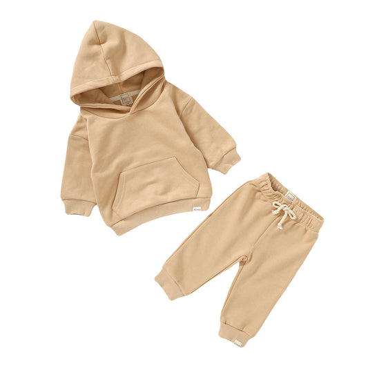 Hoodie Sweat Set - Biscotti