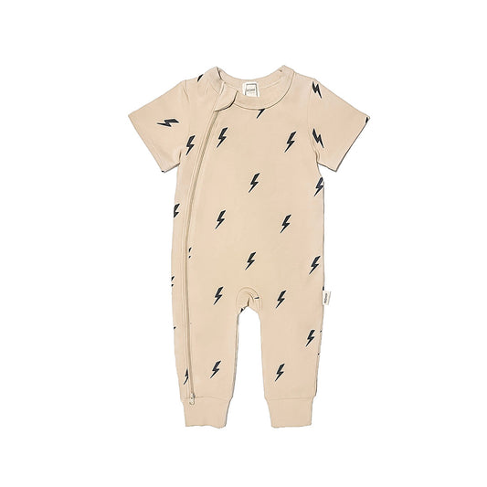 Jumpsuit - Short Sleeve - Lightning Bolts