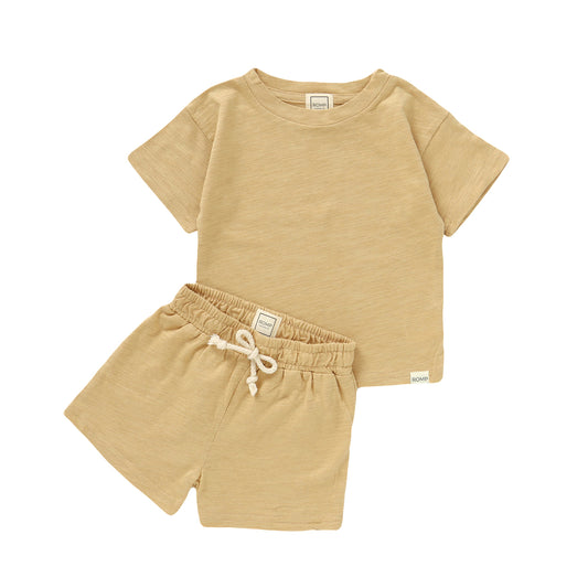 Slub Shorts Set - Sunshine