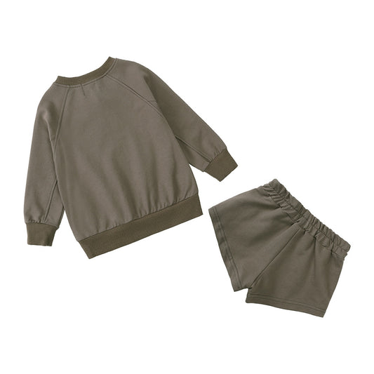 Pullover Shorts Set - Oak