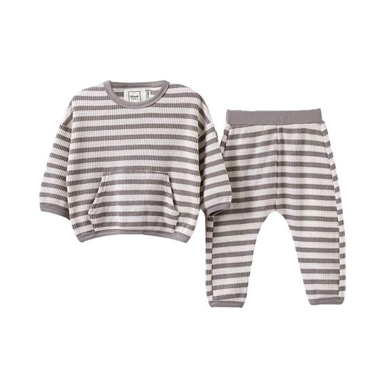 Waffle Lounge Set - Fossil Stripe